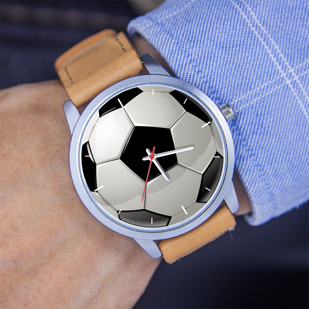 축구 디자인 팬들을 위한 실버 남성용 시계, 남녀 공용 - Watch Accessories 리뷰 및 가격