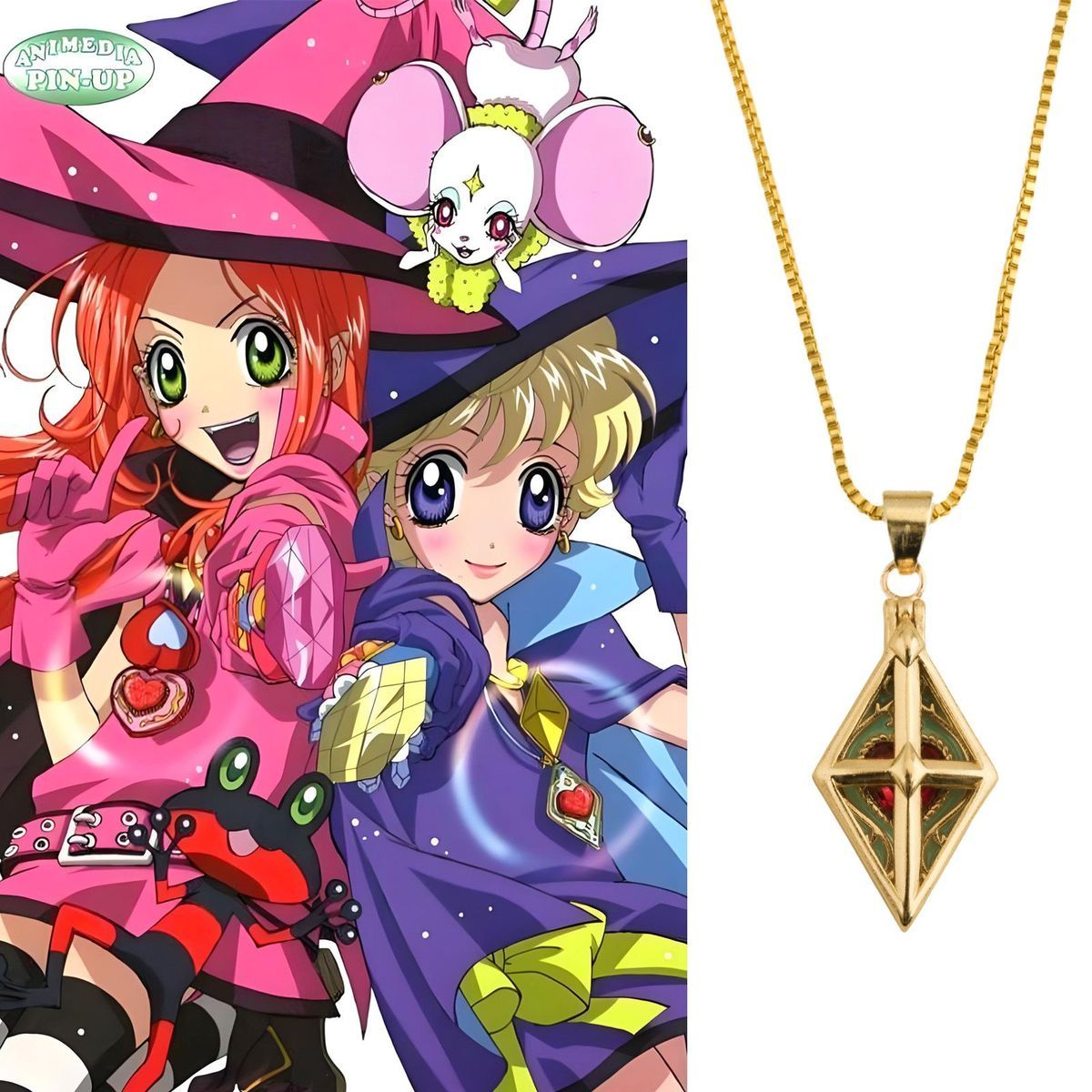 애니메이션 슈가 슈가 룬 ‌ 초콜라 아이수 바닐라 비아 - Anime Pendant Necklace 리뷰 및 가격