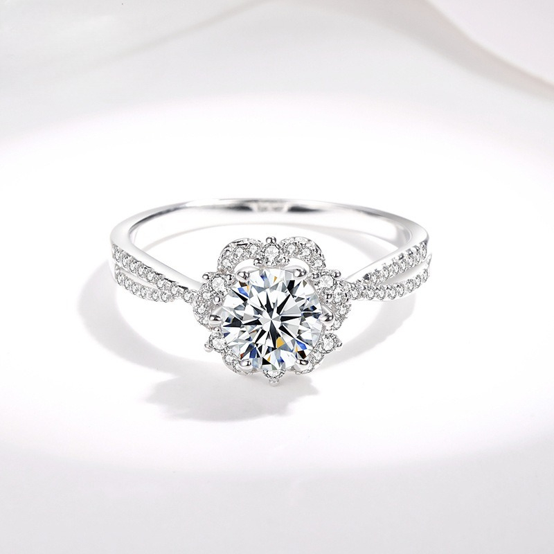 AETEEY S925 실버 트위스트 섕크 모이사나이트  - Moissanite Engagement Ring 1 Carat 리뷰 및 가격