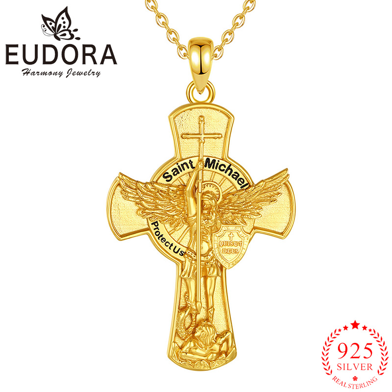 유도라 세인트 마이클 대천사 목걸이 925 스털링 실버 - 925 Sterling Silver Chain Necklace Men 리뷰 및 가격