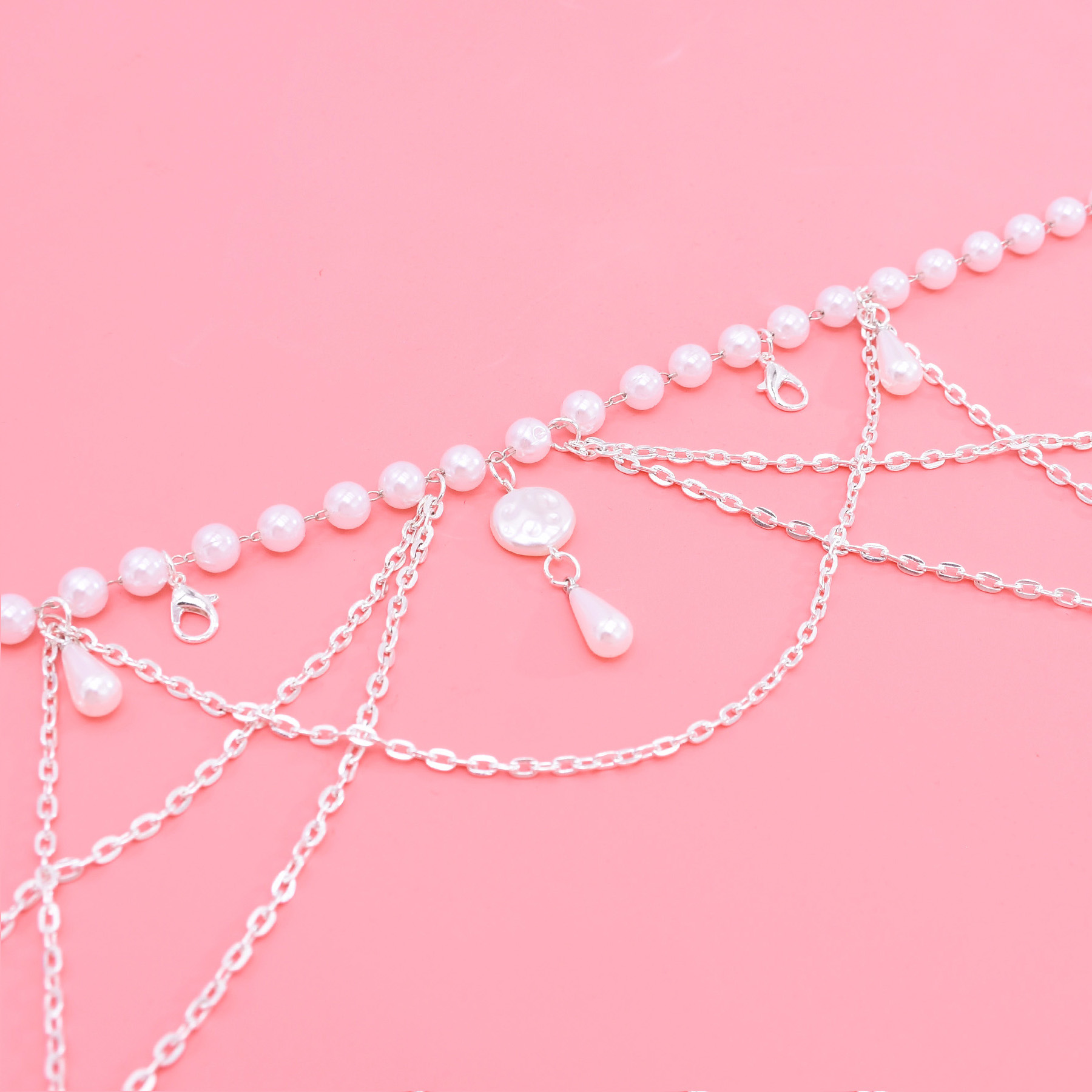 섹시한 허리 체인 벨트 여성을위한 멀티 레이어 모조 진 - Body Jewelry 리뷰 및 가격