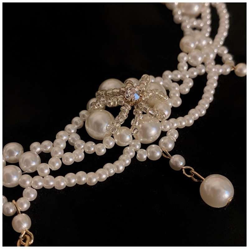 여성을위한 럭셔리 빈티지 진주 초커 목걸이 공주 화려한 - Pearl Choker Necklace Vintage 리뷰 및 가격