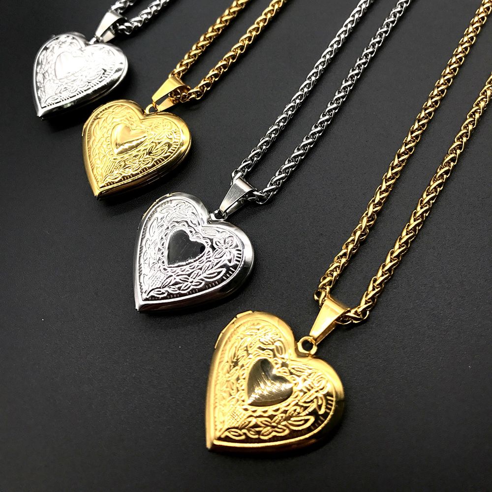 패션 사진 로켓 목걸이, 하트 모양 펜던트, 연인을 위 - Heart Locket Necklace Photo 리뷰 및 가격